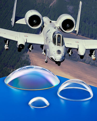 Куполообразное оптическое стекло - MELLER OPTICS - из кварца / из германия / из сапфира