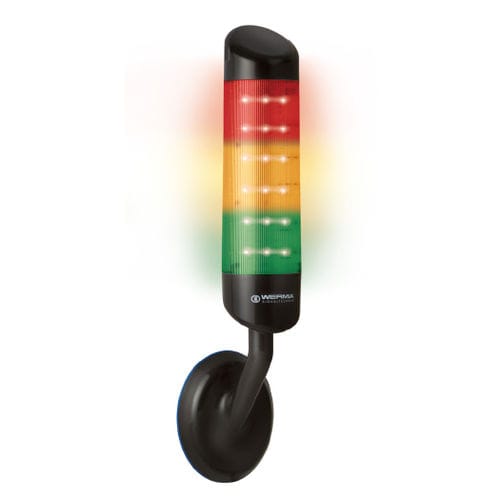Световая колонна LED - CleanSIGN - 695.310.55 - WERMA - мигающая / 3-цветная / IP67