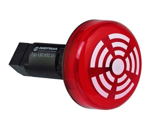 Аварийный зуммер IP65 - 150.100.55 - WERMA - со светодиодным индикатором
