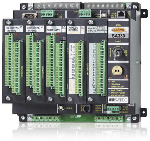 Анализатор для электросети - ezPAC SA300 series - SATEC - качества энергии / встраиваемый / модульный