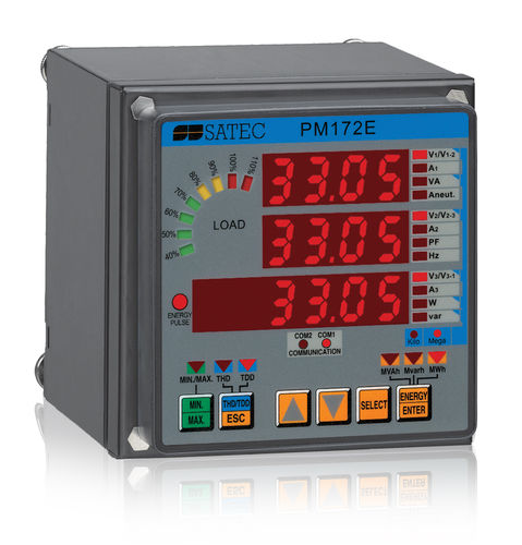 Трехфазовый Электрический счетчик электроэнергии - PM172E  - SATEC - для установки на панель / RS-485 / цифровой