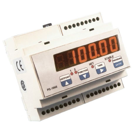 Цифровой весовой терминал / передатчик - PS-104 series - Vishay Nobel Transducers - на DIN-рейке / герметичный / аналоговый