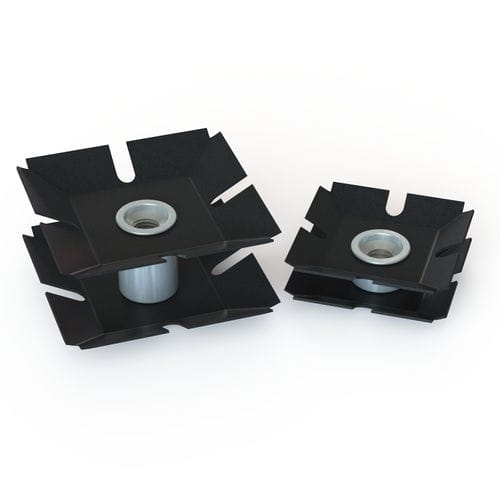 Вставка для установки на конце квадратных труб - ITQ2S series - Specialinsert s.r.l. - нажать / из латуни / из стали
