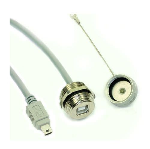 Кабельная сборка USB - KAB-IP67-VM-USB-B-F-USB-MINI-B-M-0500RK - ES&S Solutions - непробиваемый