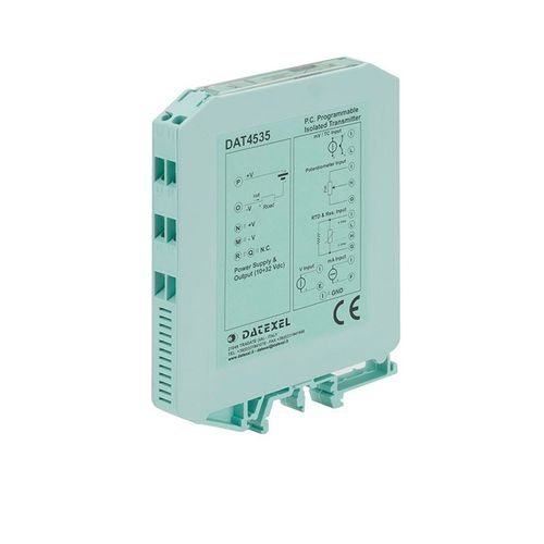 Трансмиттер температуры на DIN-рейке - DAT4535 - DATEXEL SRL - RTD / термопара / с сопротивлением