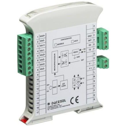 Аналоговый входной модуль - DAT3016 - DATEXEL SRL - ModBUS RTU / RS-485 / RS-232