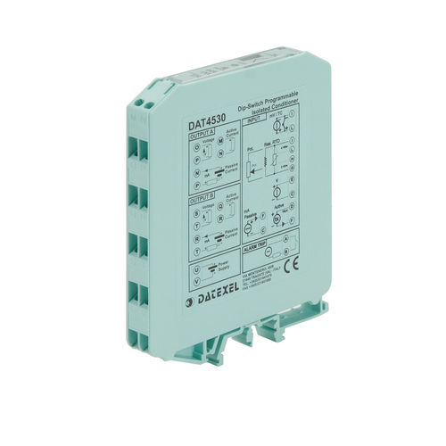 Преобразователь / изолятор сигнала - DAT4530 - DATEXEL SRL - аналоговый / с 2 аналоговыми выходами / на DIN-рейке
