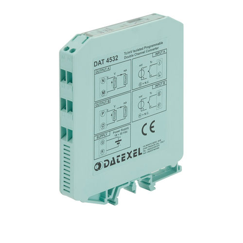 Аналоговый преобразователь - DAT4532-A - DATEXEL SRL - напряжение / ток / с 2 аналоговыми выходами / для термопары