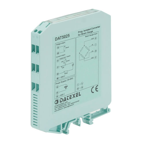 Аналоговый преобразователь - DAT5025 - DATEXEL SRL - с 1 аналоговым выходом / для зарядной ячейки / на DIN-рейке