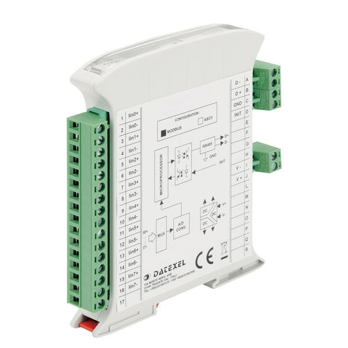 Аналоговый входной модуль - DAT3017-I - DATEXEL SRL - ModBUS RTU / RS-485 / RS-232