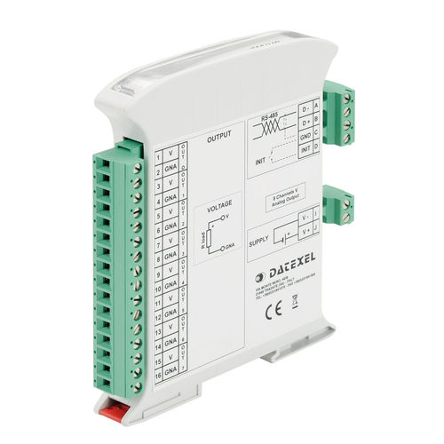 Аналоговый выходной модуль - DAT3022 - DATEXEL SRL - ModBUS RTU / RS-485 / монтируемый на DIN-рейке