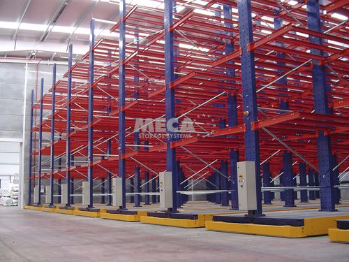 Консольный стеллаж - MECA STORAGE SYSTEMS - мобильный / для длинномерных грузов
