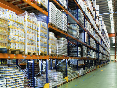 Стеллаж склад для хранения - MECA STORAGE SYSTEMS - для высоких нагрузок / с поддоном / для холодильной камеры