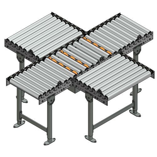 Роликовый конвейер - TS 2733 - Transnorm System GmbH - горизонтальный / для трансфера пациента / для сортировки