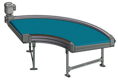 Ленточный конвейер - TS 1600-105 - Transnorm System GmbH - изогнутый / транспортный / для разгрузочно-погрузочных работ