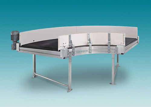Ленточный конвейер - Transnorm System GmbH - изогнутый / транспортный / для разгрузочно-погрузочных работ
