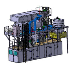 Печь непрерывного действия - ELMETHERM - туннельная / для полимеризации / газовая