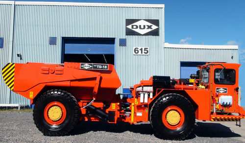 Шарнирный думпер - TD-18 - DUX MACHINERY CORPORATION - электрический / для подземной шахты