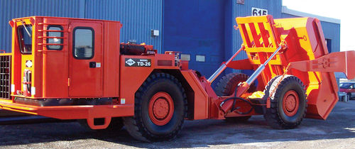 Шарнирный думпер - TD-26 - DUX MACHINERY CORPORATION - электрический / для подземной шахты / телескопический
