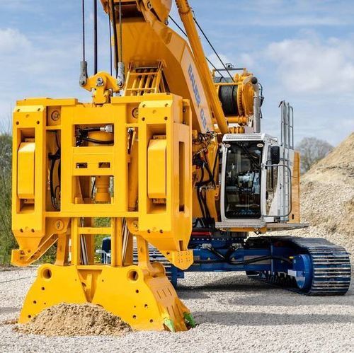 Грейфер со стенкой из бетона, уложенного на месте - DHG-LT - BAUER Maschinen GmbH - гидравлический / поворотный
