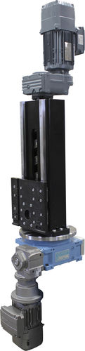 Делительный диск с двигателем - LIFT AND ROTATE - Motion Index Drives, Inc. - вертикальный / с большой точностью / реечный