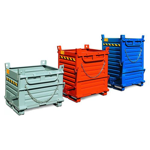 Контейнер для отходов из стали - BS125 C  - VEAB - из нержавеющей стали / опустошение через дно