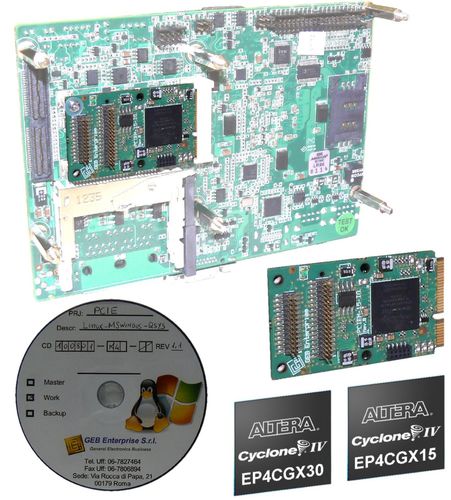 Плата преобразователя PCIe - GEB Enterprise - вход/выход / FPGA
