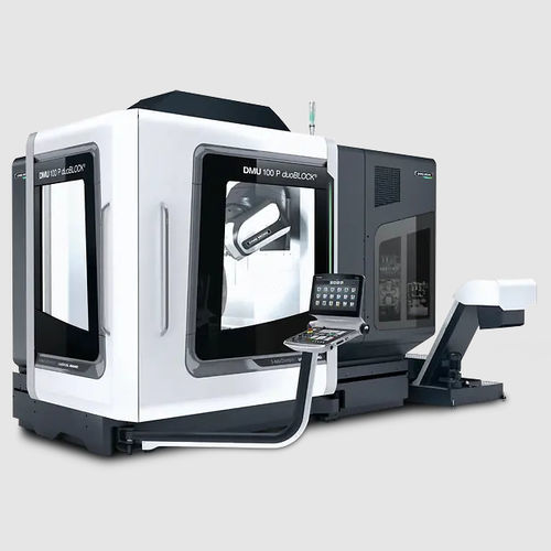 Обрабатывающий центр 5 осей - DMU 100 P (FD) duoBLOCK - DMG MORI - вертикальный / для резки / компактный