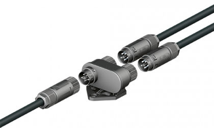 Соединитель РЧ - RST® MINI - WIELAND ELECTRIC - DIN / круглый / 4 полюса