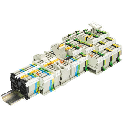 Клеммная колодка на DIN-рейке - FASIS WKFN series - WIELAND ELECTRIC - на пружине