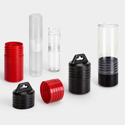 Круглая упаковка в форме трубки - ScrewPack - rose plastic - из пластика