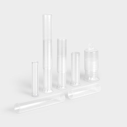 Упаковка в форме трубки из пластика - TelePack - rose plastic - круглая