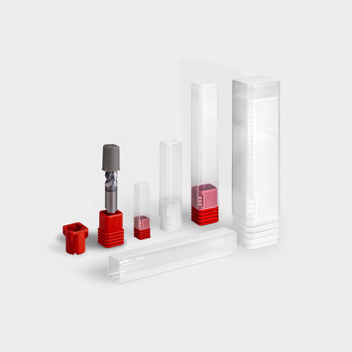 Упаковка в форме трубки из пластика - TopPack - rose plastic - для фрез / для инструментов из твердых сплавов