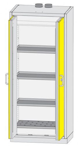 Шкаф для цеха - 895 x 595 x 2 080 mm | CLASSIC L - Dueperthal Sicherheitstechnik - на ножках / двойная дверь / из стального листа
