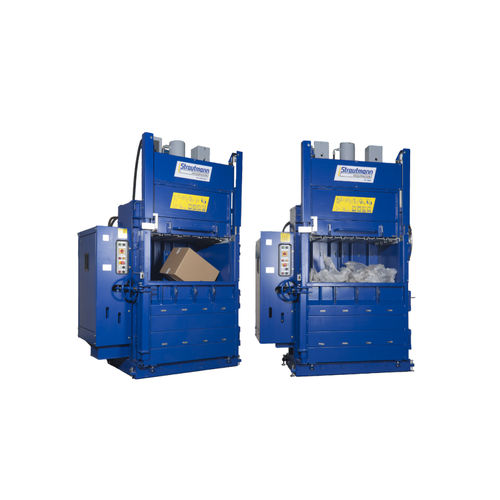 Упаковочный пресс для картона - PP 1208, PP 1208 Plus70  - Strautmann Umwelttechnik - для бумаги / вертикальный / с фронтальной загрузкой
