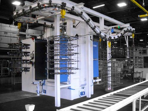 Дробеструйный аппарат с воздушным конвейером - Deltamatic  - TURBOTECNICA - для металла / непрерывного действия