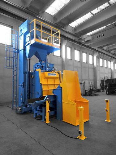 Ленточный дробеструйный аппарат - TB A - TURBOTECNICA - для металла / для сыпучих материалов / автоматический
