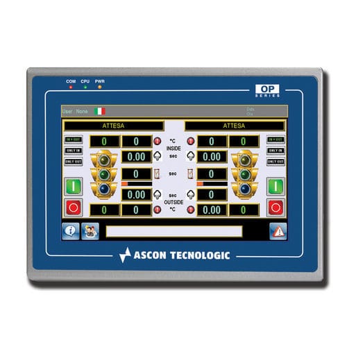 Терминал с сенсорным экраном - OPMT 8090XE - ASCON TECNOLOGIC - встраиваемый / 1024x768 / TFT LCD