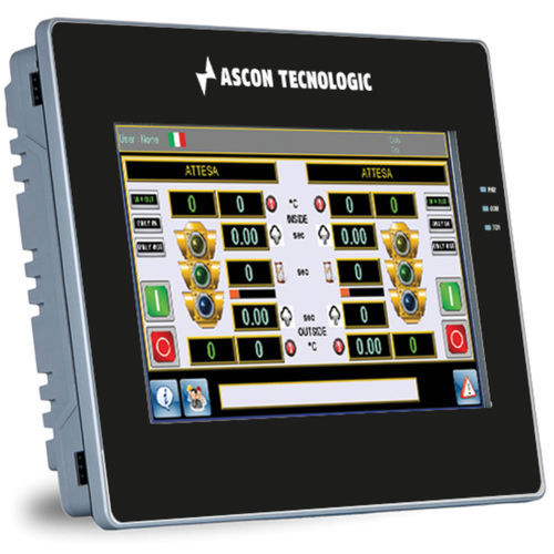 Терминал с резистивным сенсорным экраном - PM 76 - ASCON TECNOLOGIC - встраиваемый / 800x480 / ARM Cortex