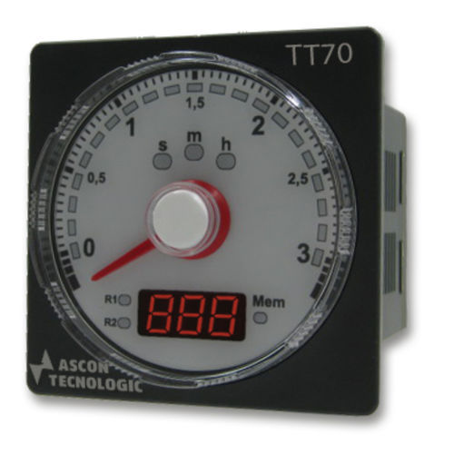 Аналоговый таймер - TT70 - ASCON TECNOLOGIC - цифровой / многофункциональный / монтируемый на панель
