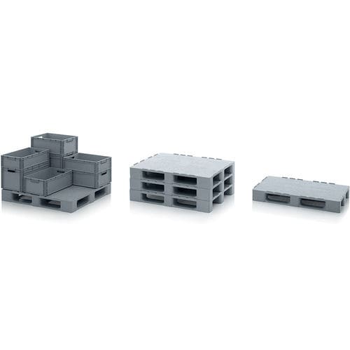 Поддон для чистого помещения - H 12 series - AUER Packaging GmbH - из ПЭНД / Евро / транспортный