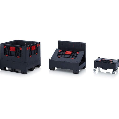 Ящичный поддон из полипропилена - ESD KLK series - AUER Packaging GmbH - для разгрузочно-погрузочных работ / складной / штабелируемый