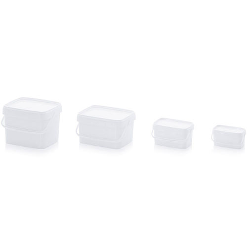 Ведро из пластика - EE series - AUER Packaging GmbH - прямоугольное / с крышкой / качества продуктов питания