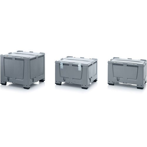 Ящичный поддон из пластика - BG SASC series - AUER Packaging GmbH - для хранения / с крышкой / для перегородки