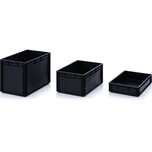 Ящик из пластика - ESD EG HG series - AUER Packaging GmbH - для хранения / транспортный / штабелируемый