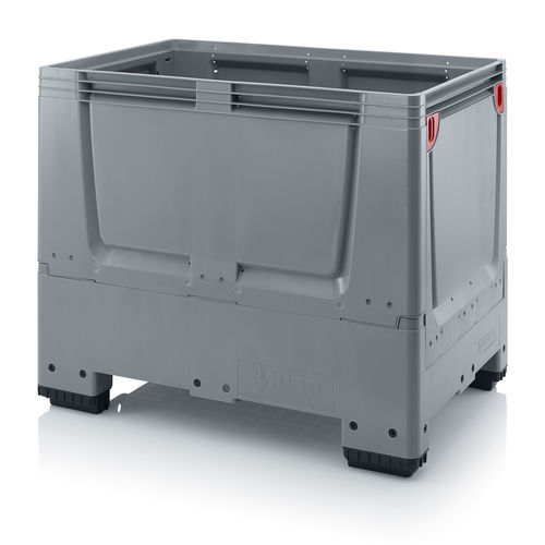 Ящичный поддон из ПЭНД - KLX G 1208 11 F - AUER Packaging GmbH - складной / штабелируемый / вентилируемый
