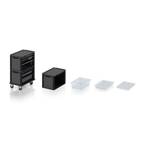 Шкаф для хранения - ESD SD series - AUER Packaging GmbH - на роликах / с выдвижным ящиком / из металла