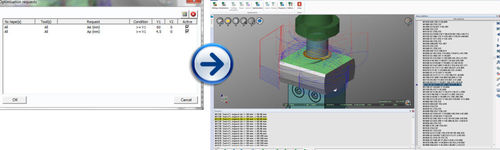 Модуль программного обеспечения для расчетов - NCSIMUL Optitool - MSC SOFTWARE - HEXAGON MANUFACTURING INTELLIGENCE - для постобработки / доочистки NC / программирования обработки