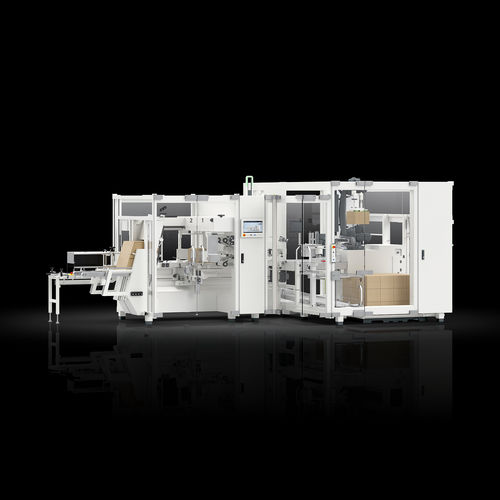 Горизонтальный бутылкоукладчик / штабелеры - PEWO-form SLP D20 series - Pester Pac Automation - полностью автоматический / клейкая лента / термоплавкий клей