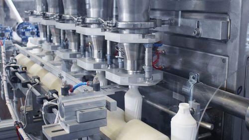 Наполнительно-укупорочная машина для порошков - RTE5U - PMR System Group - моноблочная / под давлением / для косметической продукции